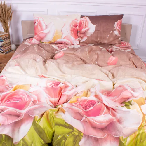 Комплект постільної білизни Мікрофібра принт 15-0035 Bucharest