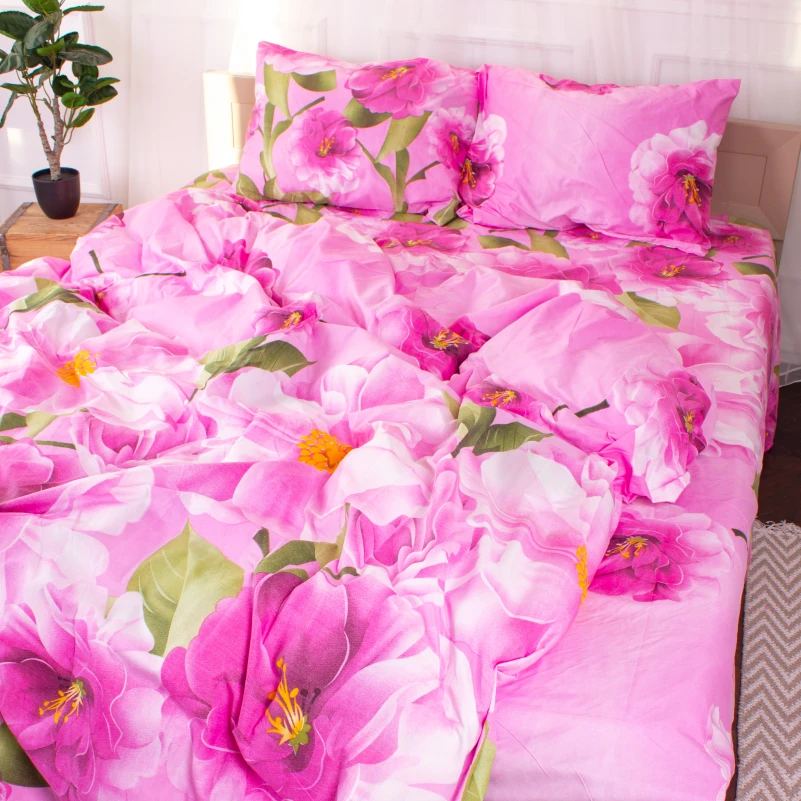 Комплект постельного белья Микрофибра принт 15-0075 Leeds<br /> - 4