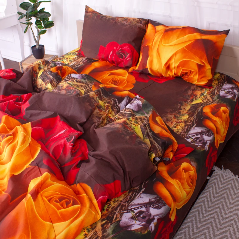 Комплект постельного белья Микрофибра принт 15-0071 Cardiff - 3