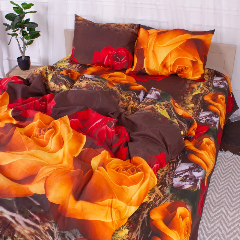 Комплект постельного белья Микрофибра принт 15-0071 Cardiff - 4