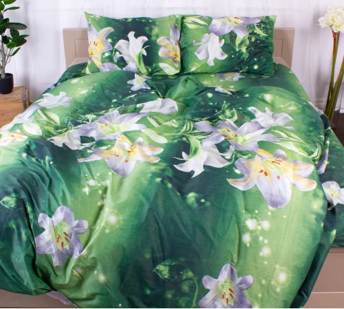 Комплект постельного белья Микрофибра принт 15-0610 Lilies