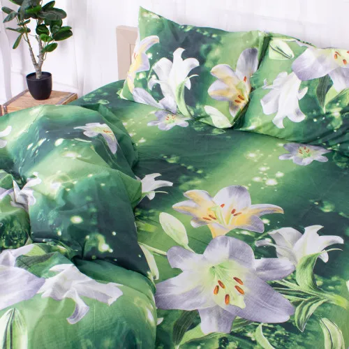 Наволочка Микрофибра принт 15-0610 Lilies - 2