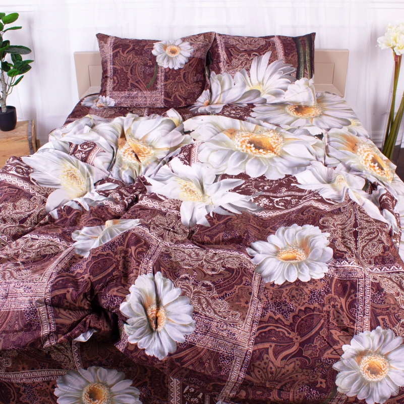 Комплект постельного белья Микрофибра принт 15-0195 Foggia