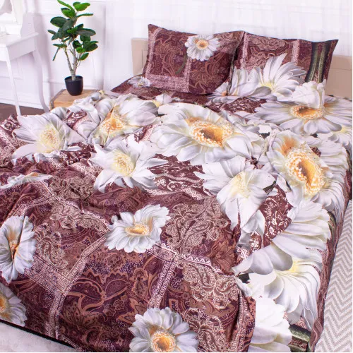 Комплект постільної білизни Мікрофібра принт 15-0195 Foggia - 2