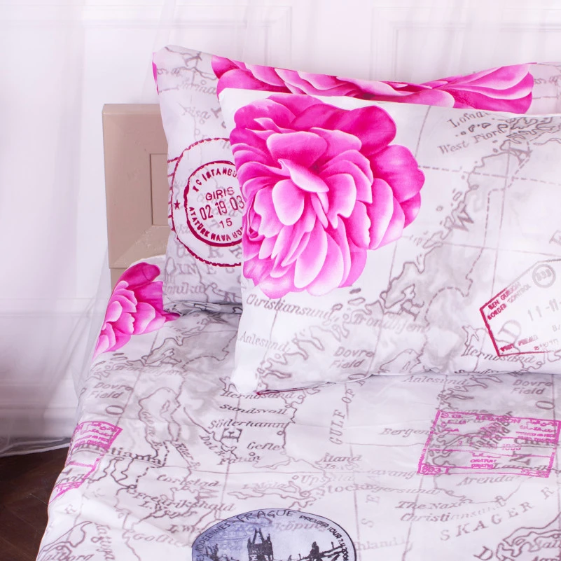 Комплект постельного белья Микрофибра принт 15-0317 Oswin - 2