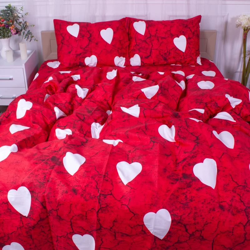 Комплект постельного белья Сатин 22-1275 Marble heart