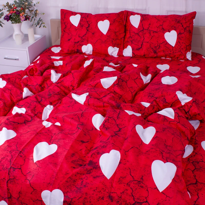 Наволочка Сатин 22-1275 Marble heart - 2