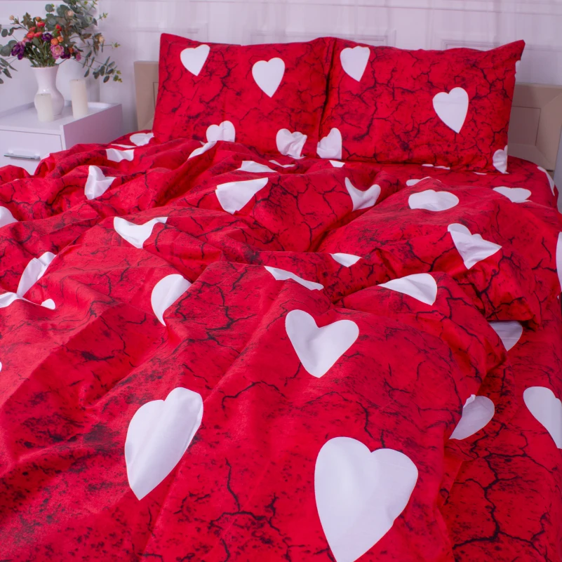 Комплект постельного белья Сатин 22-1275 Marble heart - 1