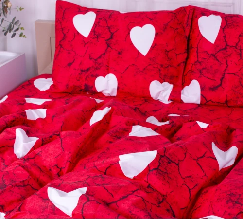 Наволочка Сатин 22-1275 Marble heart - 2