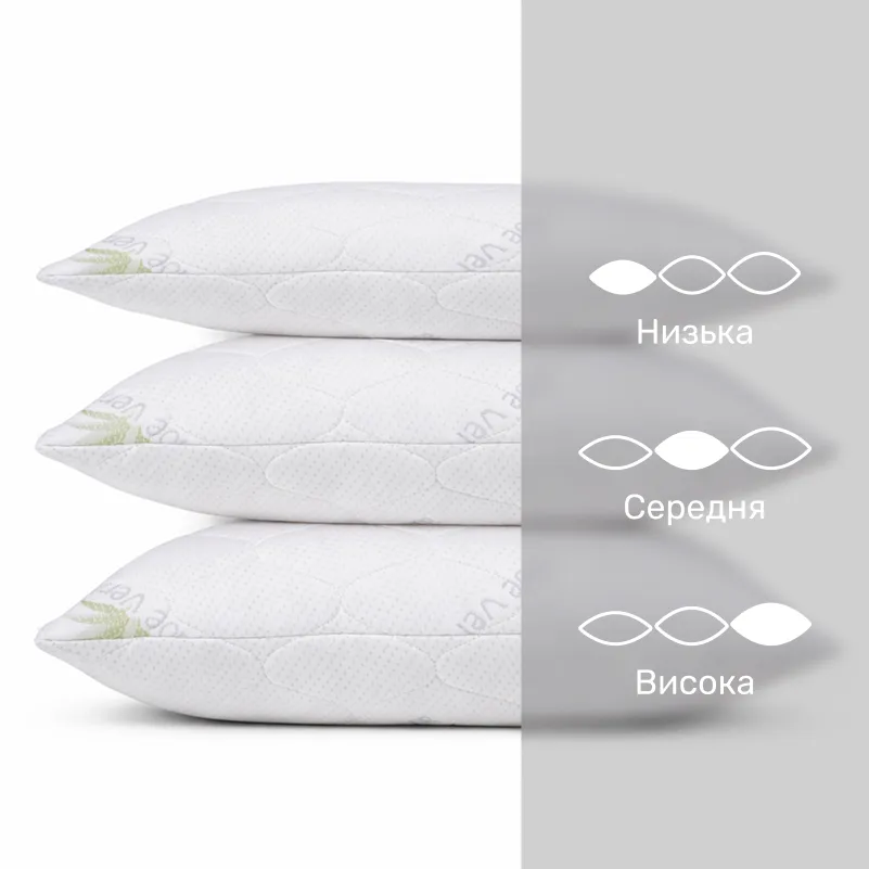 Подушка антиалергенная №808 "Alberto" EcoSilk Hand Made (упругая) - 2