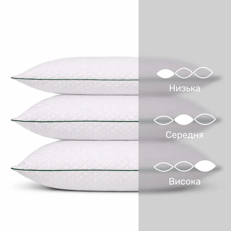 Подушка антиаллергенная Eco Line Aloe Vera №141 Ecosilk микросатин (средняя) - 4