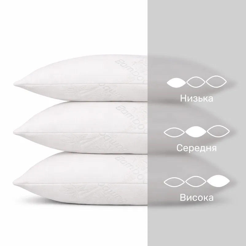 Подушка антиалергенна Julia №749 Tencel трикотаж (середня) - 3