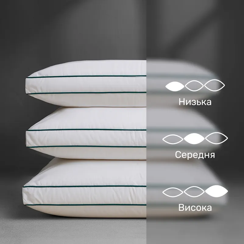 Подушка пуховая Imperial Delight 100% пух Imperial class мако-батист (высокая) - 3