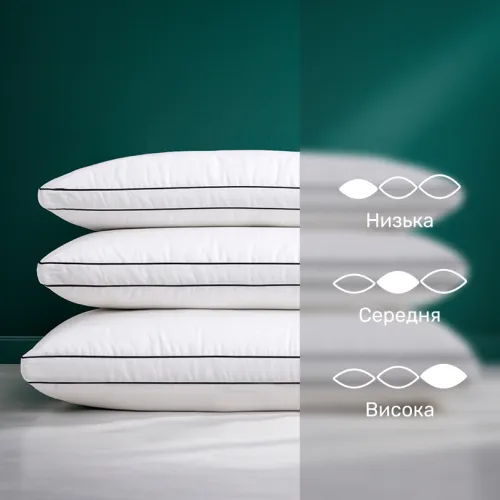 Подушка пухова Трикамерна Delicate Lux №2770 100% пух Premium тік - 4