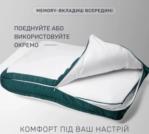 Подушка антиаллергенная Imperial Satin Luxe 3М ТМ Thinsulate TM+Memory сатин (2 в 1) - 2