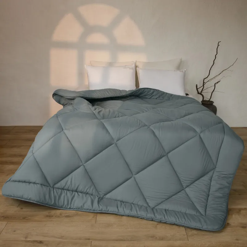 Ковдра антиалергенна Всесезонна №9005 Eco Light Gray Супер Тепле (EcoSilk) УЦІНКА