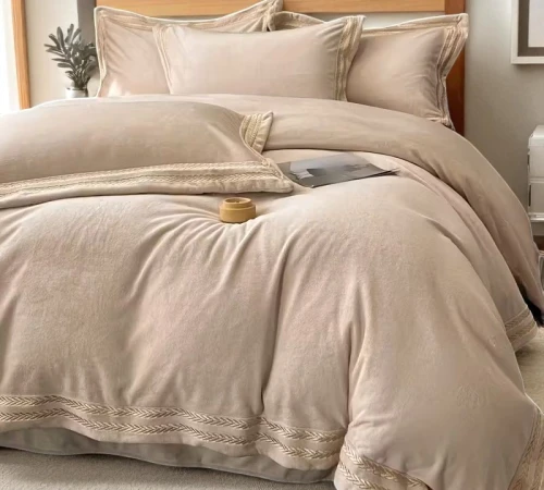 Комплект постільної білизни Royal Velour beige - 2