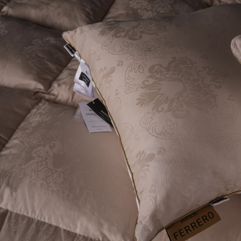 Ковдра пухова 90% сірий пух Standart / 10% перо №1508 Ferrero Gold  - 7
