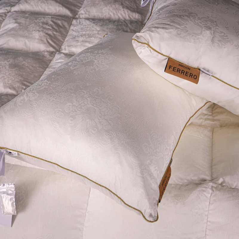 Ковдра пухова 90% білий пух Standart / 10% перо №1505 Ferrero Vanilla - 7