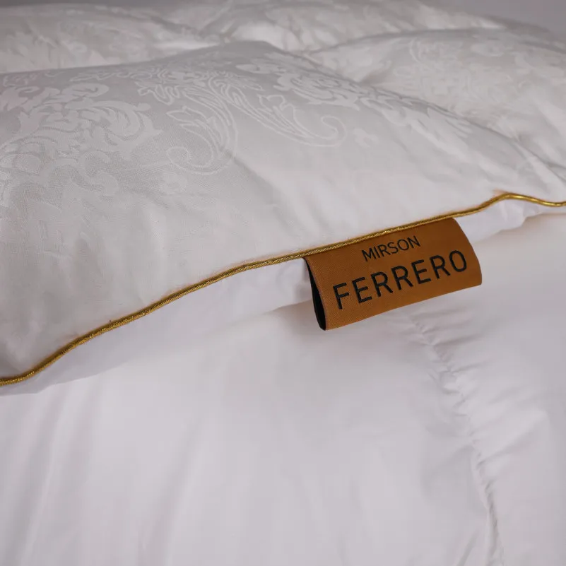 Одеяло пуховое 90% белый пух Standart / 10% перо №1504 Ferrero Vanilla (Деми) - 7