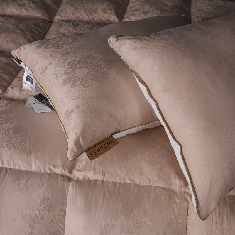 Ковдра пухова 90% сірий пух Standart / 10% перо №1508 Ferrero Gold  - 9