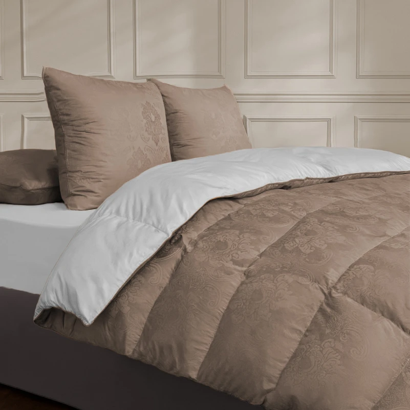 Ковдра пухова 90% сірий пух Standart / 10% перо №1508 Ferrero Gold  - 11