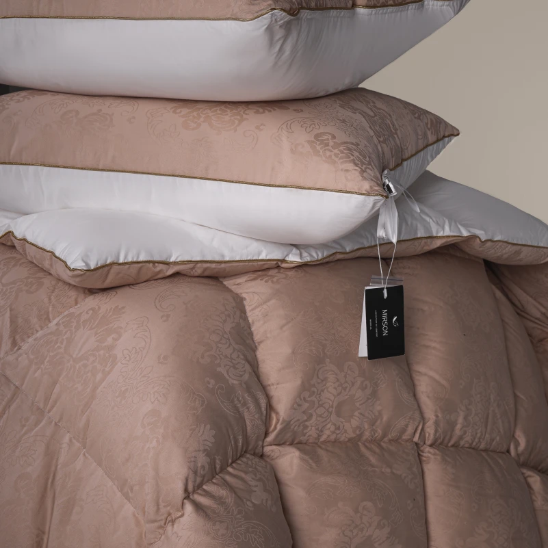 Ковдра пухова 90% сірий пух Standart / 10% перо №1508 Ferrero Gold  - 14