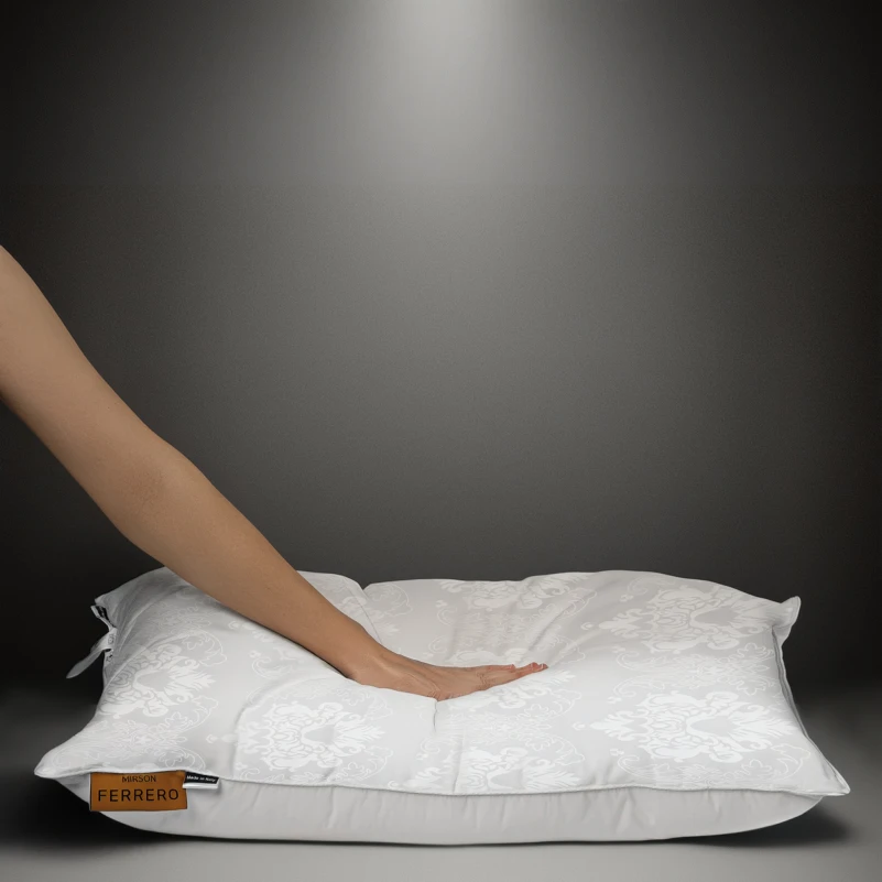 Подушка пуховая 100% пух Premium class №15-02 Ferrero White - 5
