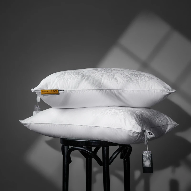 Подушка пуховая 100% пух Premium class №15-02 Ferrero White - 7