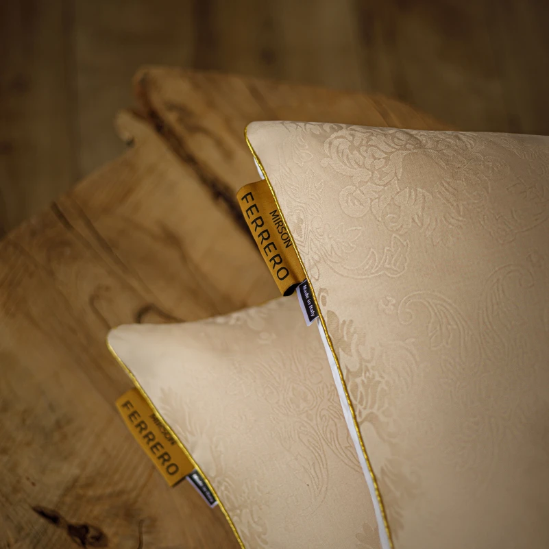 Подушка пуховая 90% серый пух Standart / 10% перо №15-08 Ferrero Gold  - 4