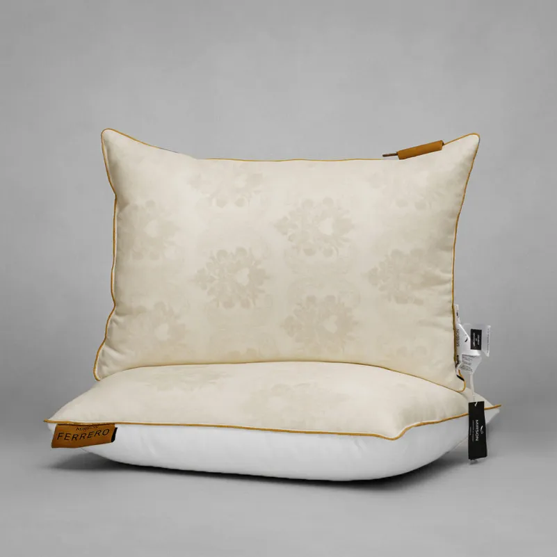 Подушка пуховая 90% белый пух Standart / 10% перо №15-06 Ferrero Vanilla (упругая) - 6
