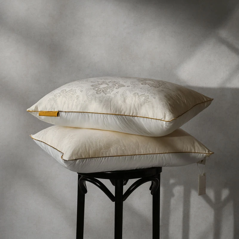 Подушка пуховая 90% белый пух Standart / 10% перо №15-05 Ferrero Vanilla  - 5