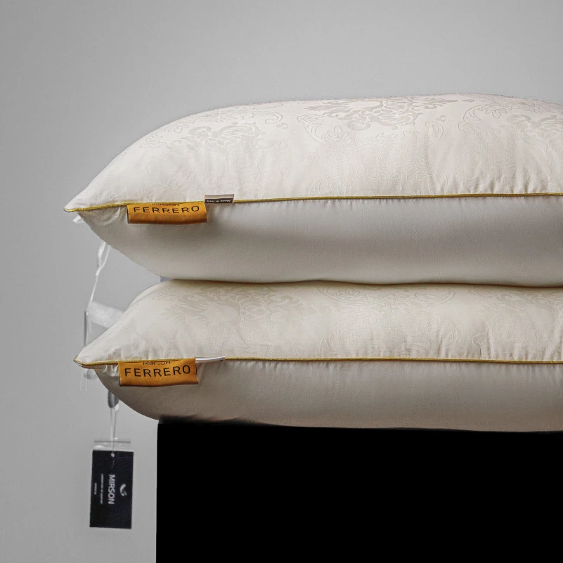 Подушка пуховая 90% белый пух Standart / 10% перо №15-05 Ferrero Vanilla  - 6
