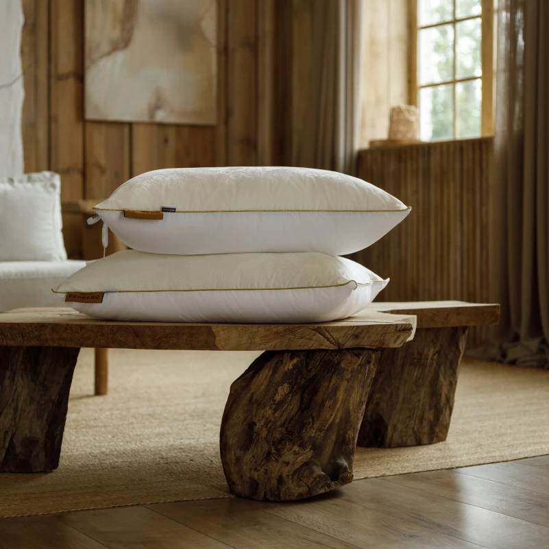 Подушка пуховая 90% белый пух Standart / 10% перо №15-05 Ferrero Vanilla  - 8