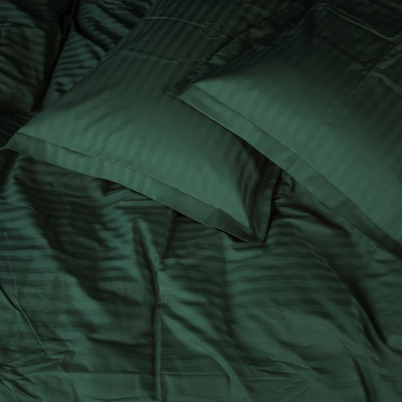 Комплект постільної білизни №16-0237 Foliage Mikrosatin Premium Однотонний - 2