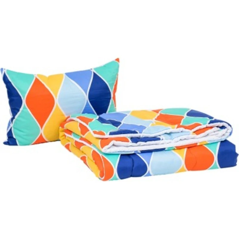 Набір вовняний Зима №3701 Print Line (100% поліестер) Cuneo (ковдра + 2 подушки середні)