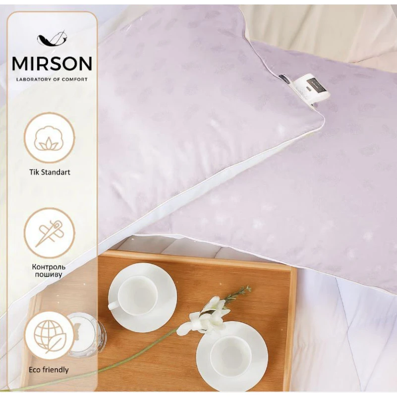 Ковдра пухова 70% ПУХПЕРО/30% BioПУХ №1850 "Bio-Pink" 70% - зима - 1