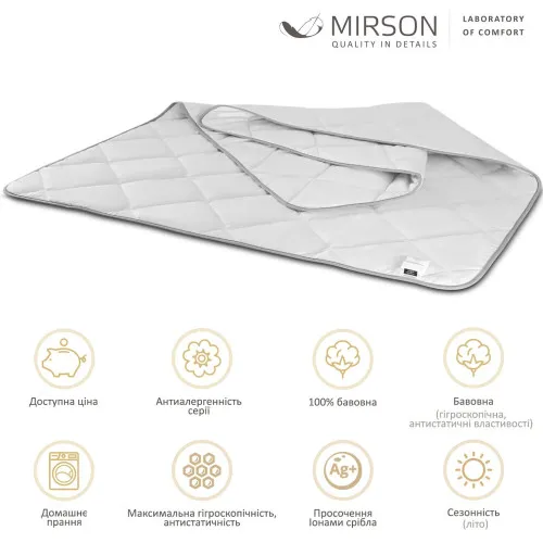 Ковдра бавовняна літо №1411 "BIANCO" УЦІНКА