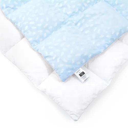 Ковдра пухова 70% ПУХПЕРО/30% BioПУХ №1858 "Bio-Blue" 70% - зима + - 2