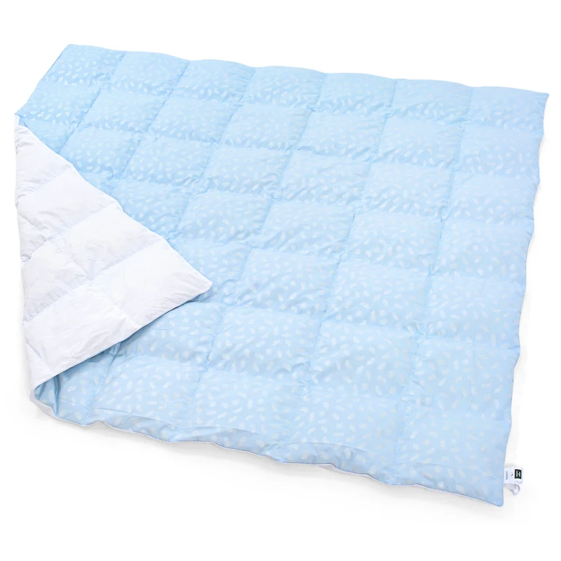 Ковдра пухова 70% ПУХПЕРО/30% BioПУХ №1858 "Bio-Blue" 70% - зима + - 3