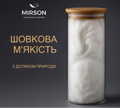 Наповнювач антиалергенний Шовк (30% шовк Капок, 70% шовкове волокно) - 2