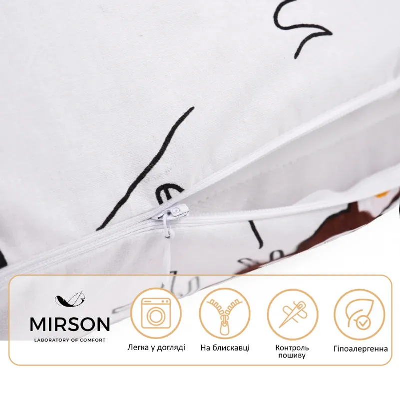 Подушка для беременных и отдыха Г-образная №5014 Color Line 17-0132 Lion King EcoSilk бязь - 3