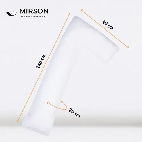 Подушка для вагітних та відпочинку Г-подібна №8454 Velvet Line 28-0001 White EcoSilk велюр - 3
