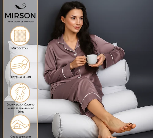 Подушка-валик №8100 Eco Line White EcoSilk - 2