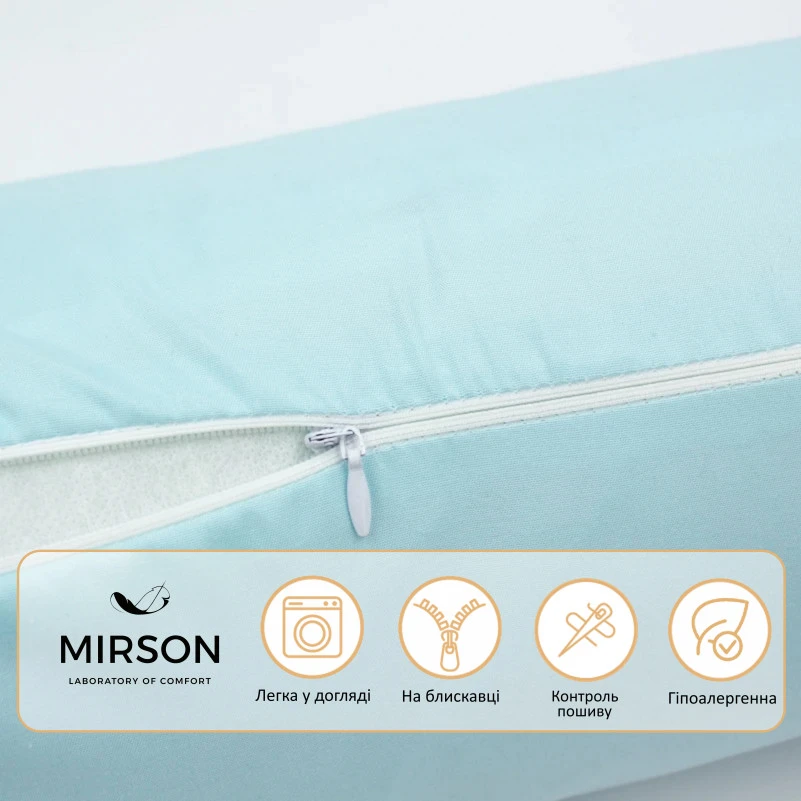 Подушка-валик №8109 Naturale Line 14-4121 Blanco EcoSilk - 2