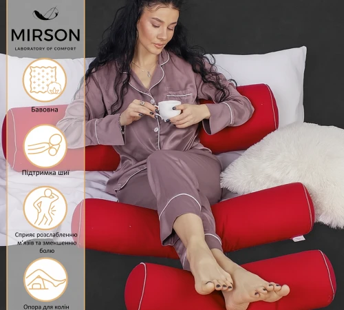 Подушка-валик №8120 Naturale Line 19-1655 Edmonda EcoSilk - 2