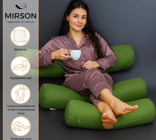 Подушка-валик №8121 Naturale Line 18-0130 Carolina EcoSilk - 2