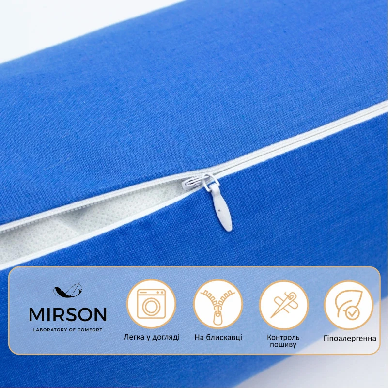 Подушка-валик №8122 Naturale Line 19-4150 Ofelia EcoSilk - 2