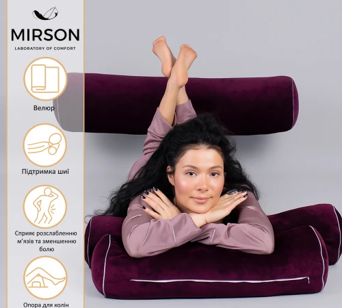 Подушка-валик №8127 Velvet Line 28-0002 Excalibur EcoSilk - 2