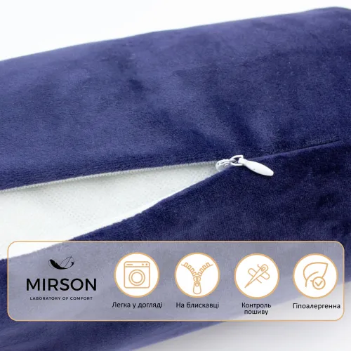 Подушка-валик №8399 Velvet Line 28-0006 Navy blue BamBoo - 3